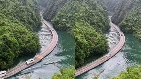 shiziguan floating bridge in china